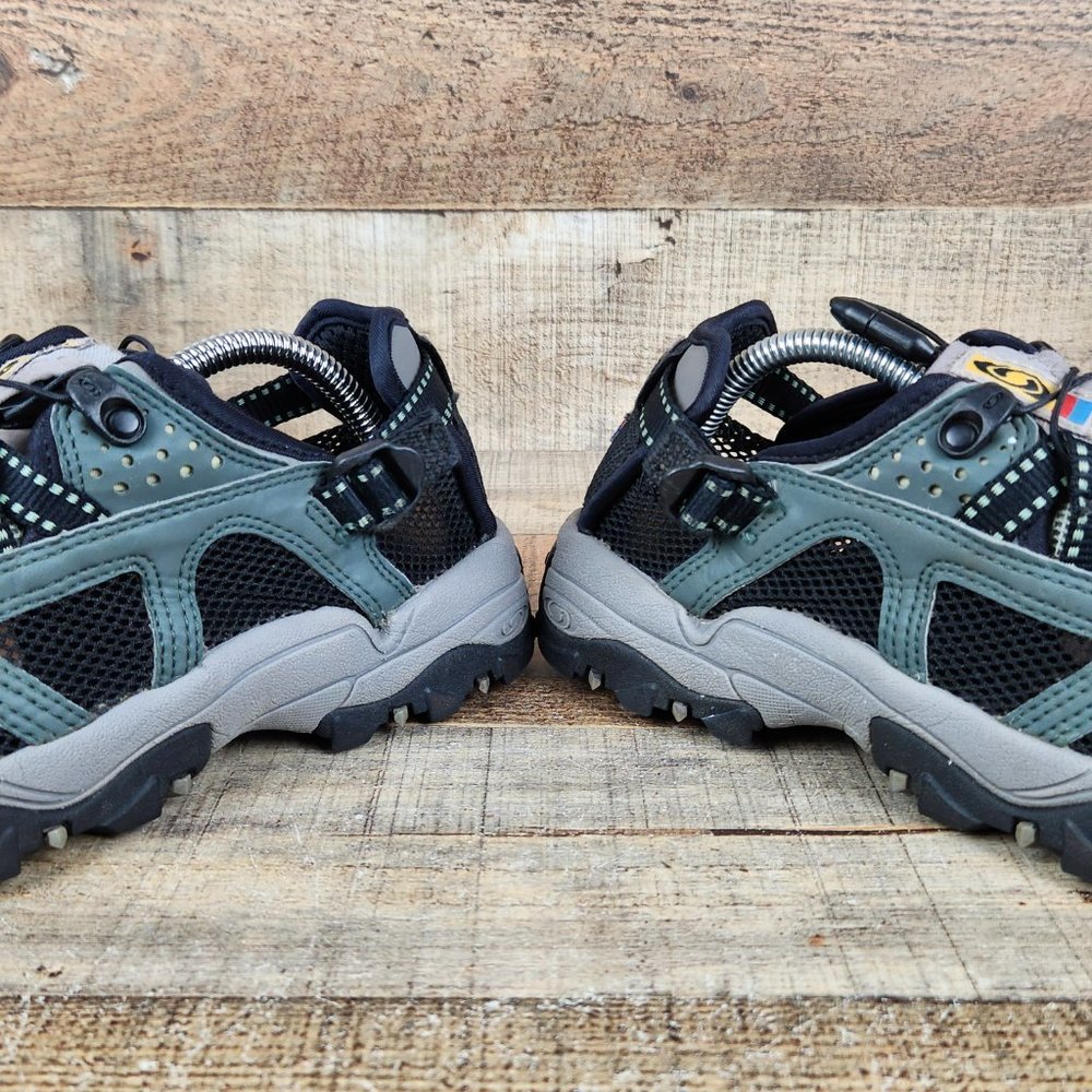 Salomon Techamphibian Women Sz 8 Trail Hiking Water Shoes Green Black 863424 - Picture 4 of 9